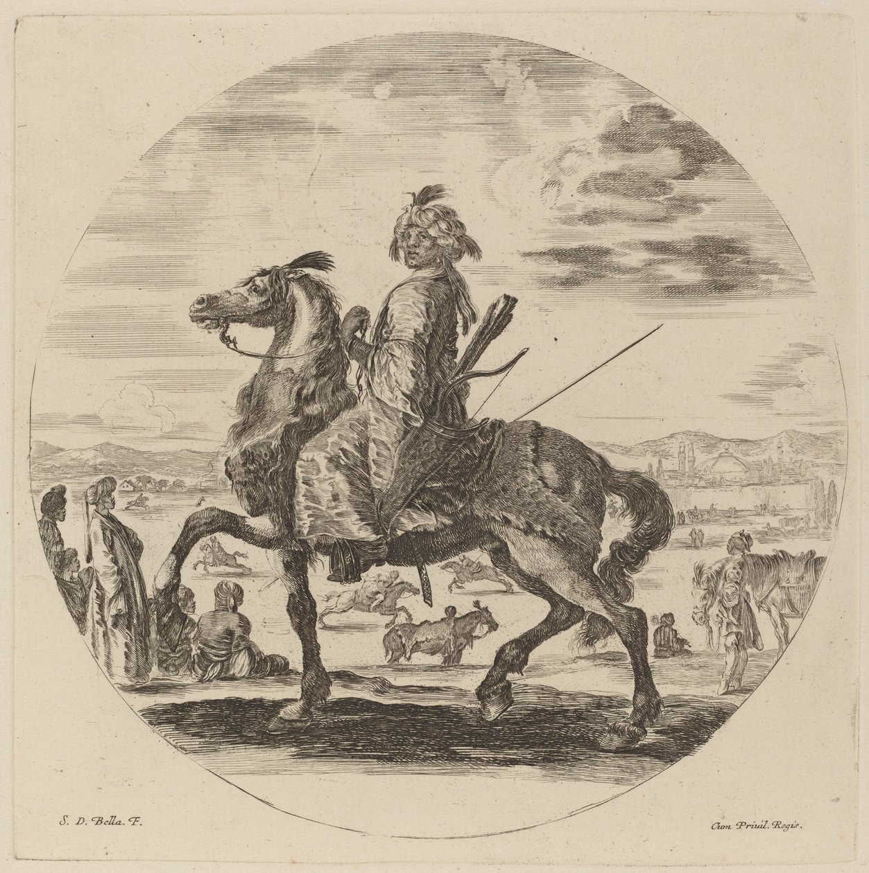 morisk kavaljer. av Stefano della Bella