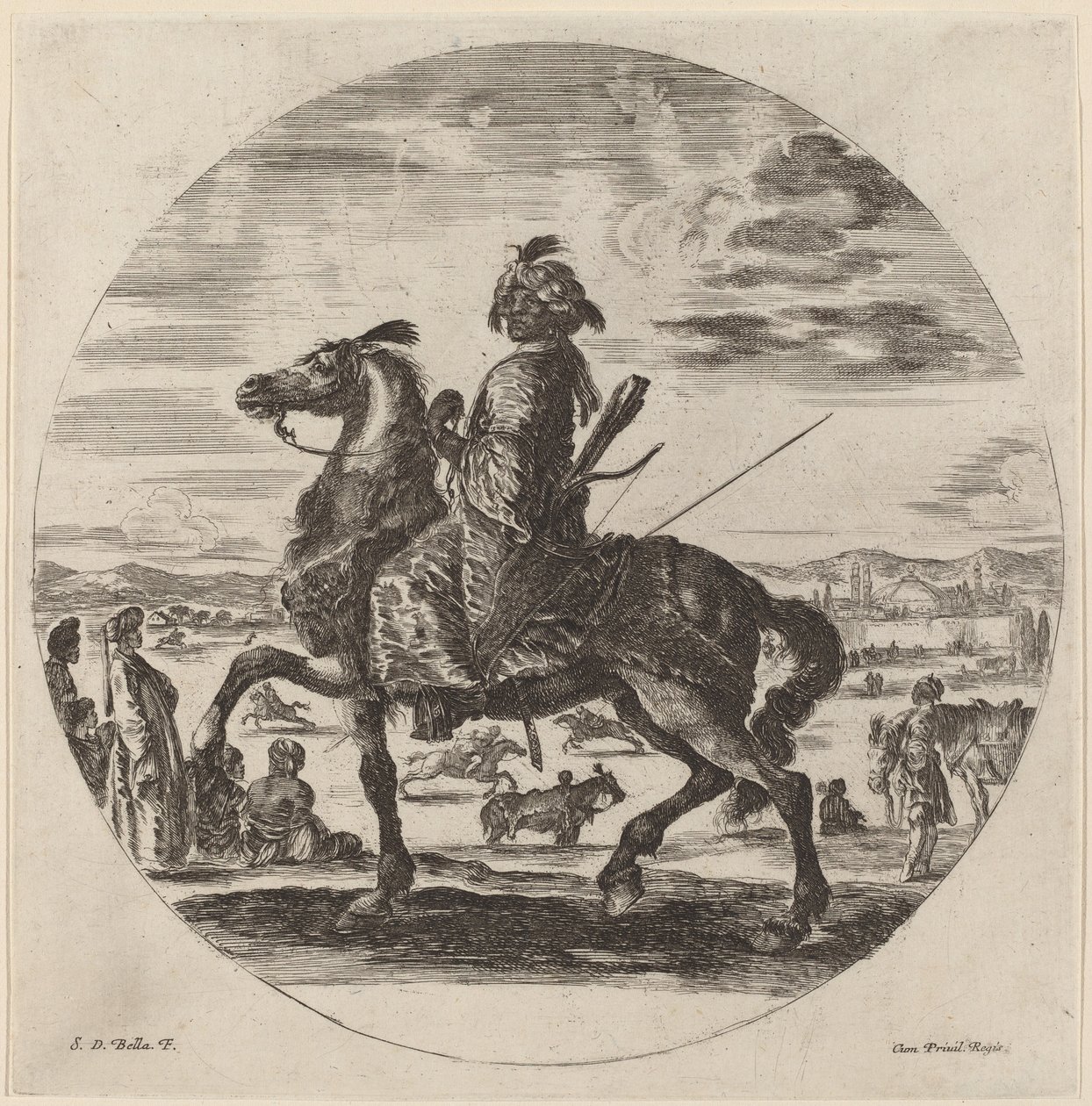 morisk kavaljer av Stefano della Bella