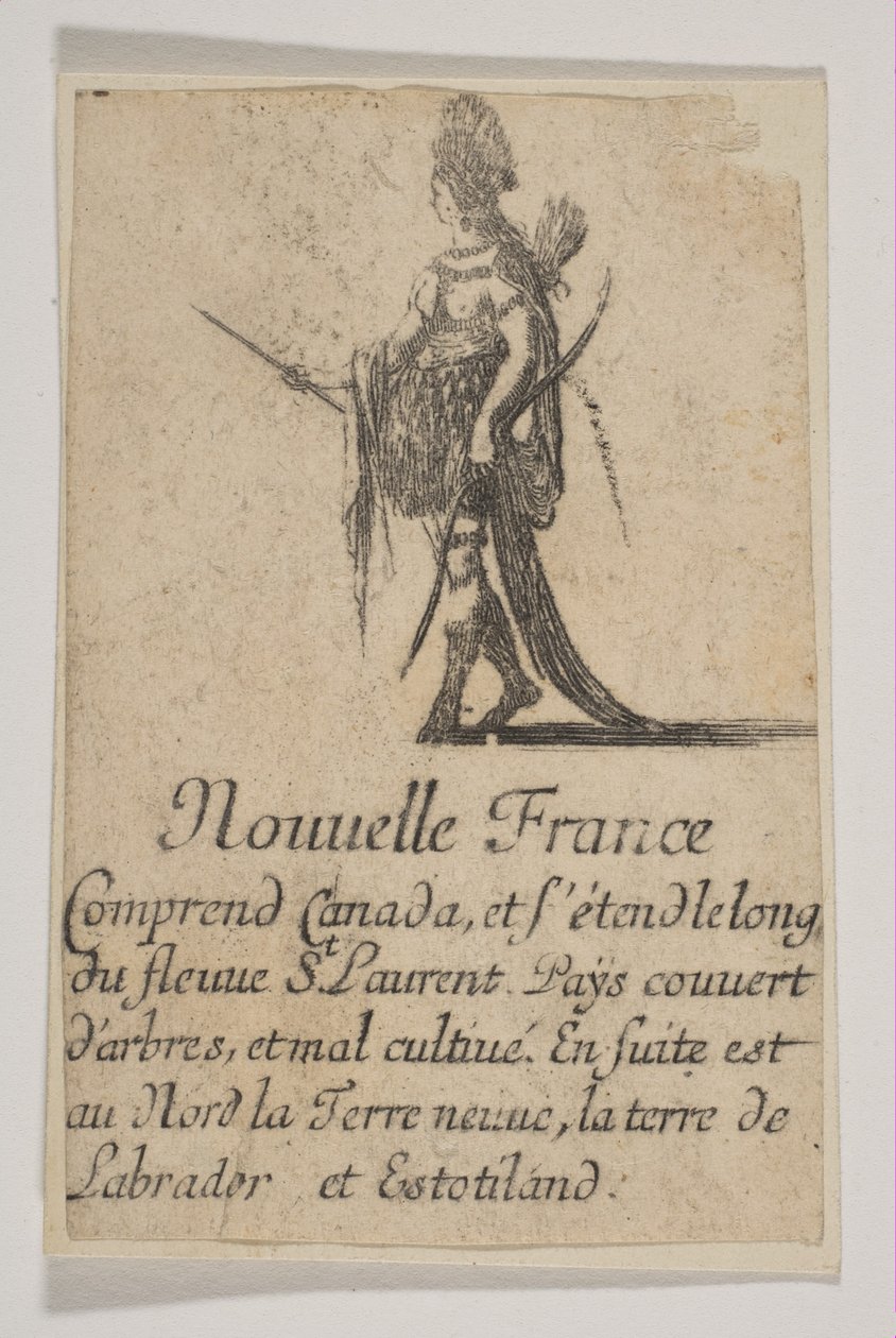 Nya Frankrike, 1644. av Stefano della Bella