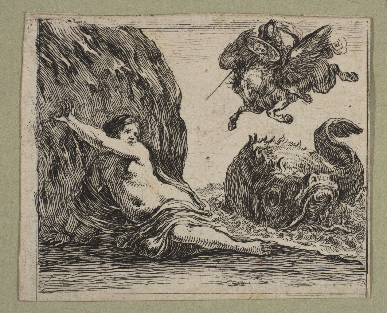 Perseus och Andromeda, 1644. av Stefano della Bella