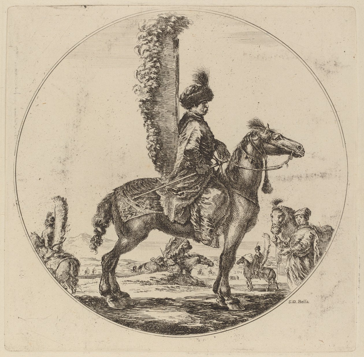 Polish Hussar. av Stefano della Bella