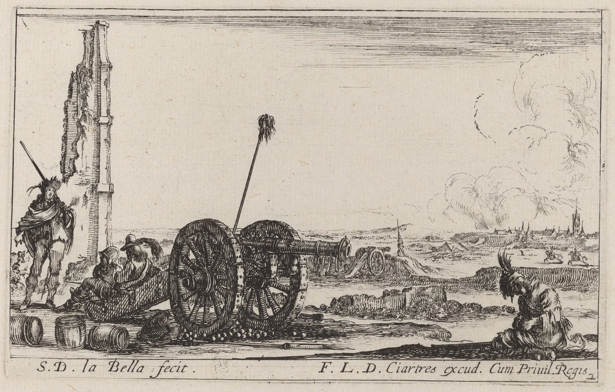Kanonen, ca. 1641. av Stefano della Bella