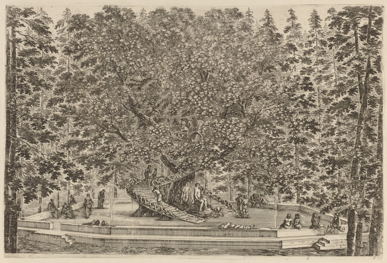 Det bebodda trädet, troligen 1653. av Stefano della Bella