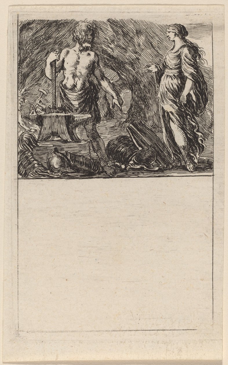 Vulcan och Thetis, 1644. av Stefano della Bella