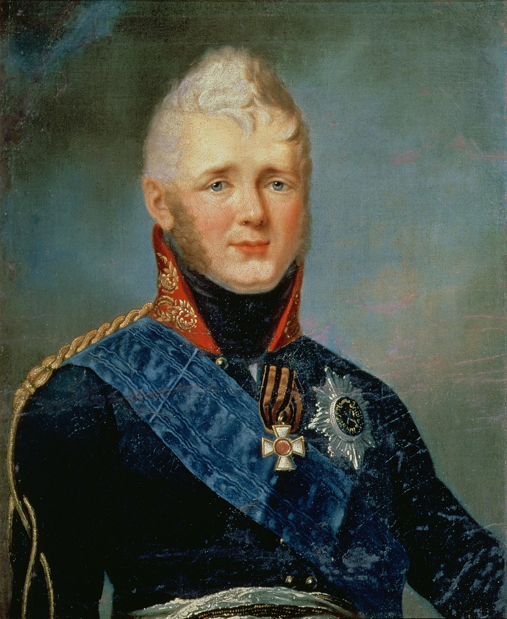 Porträtt av kejsar Alexander I (1777-1825) av Stepan Semenovich Shchukin