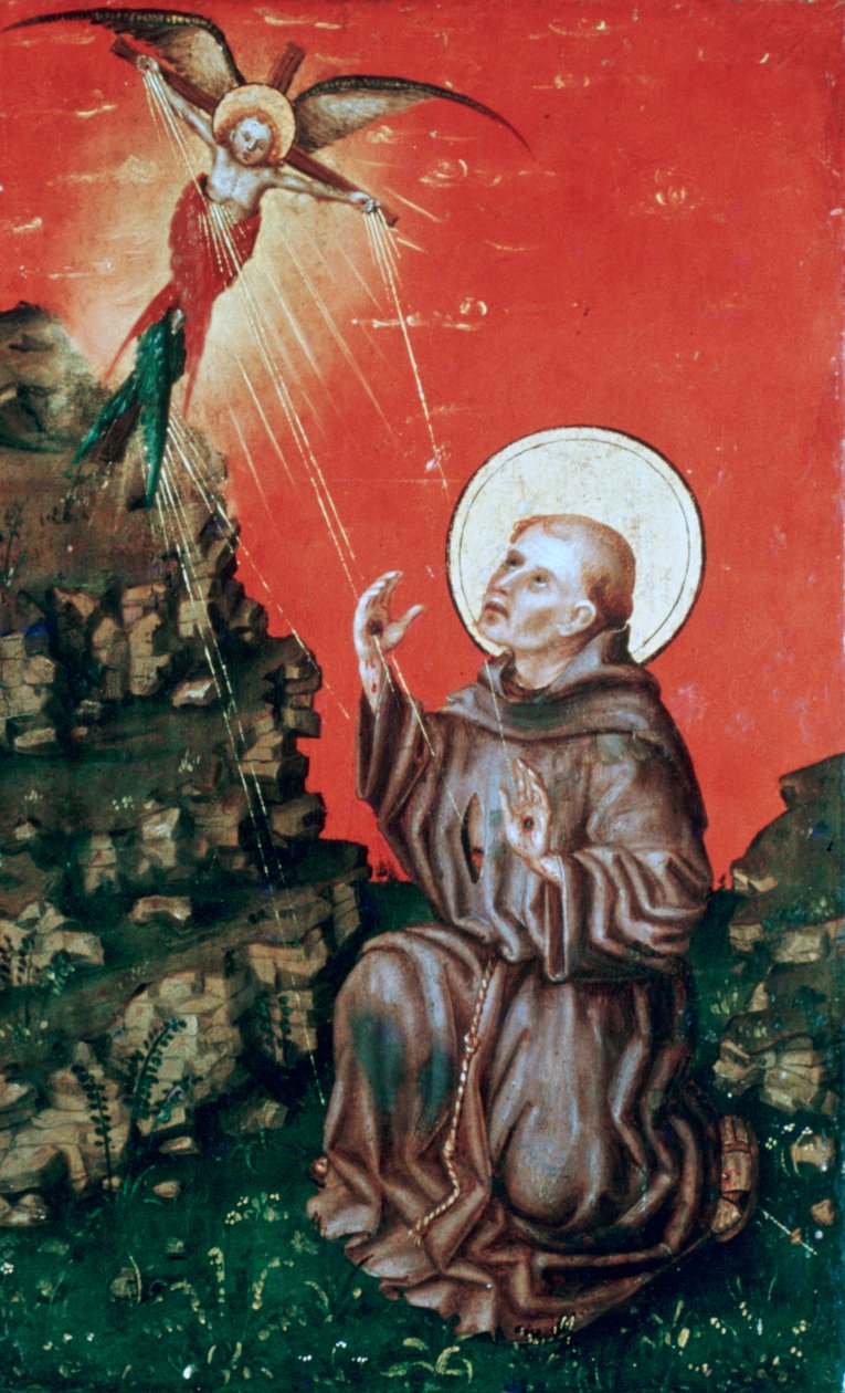 St Francis tar emot Stigmata, c1430-1451 av Stephan Lochner