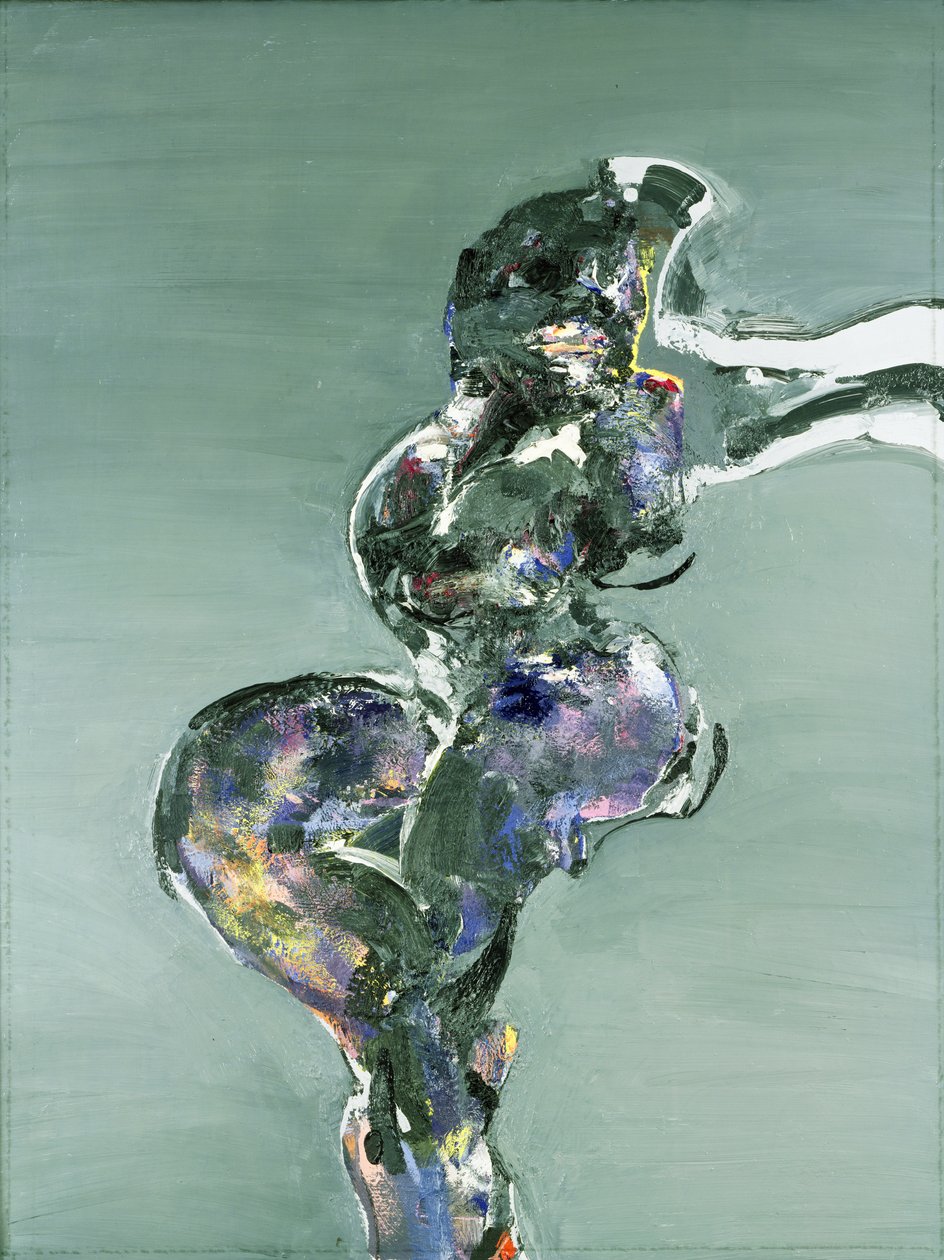 Sittande naken, 1979 av Stephen Finer