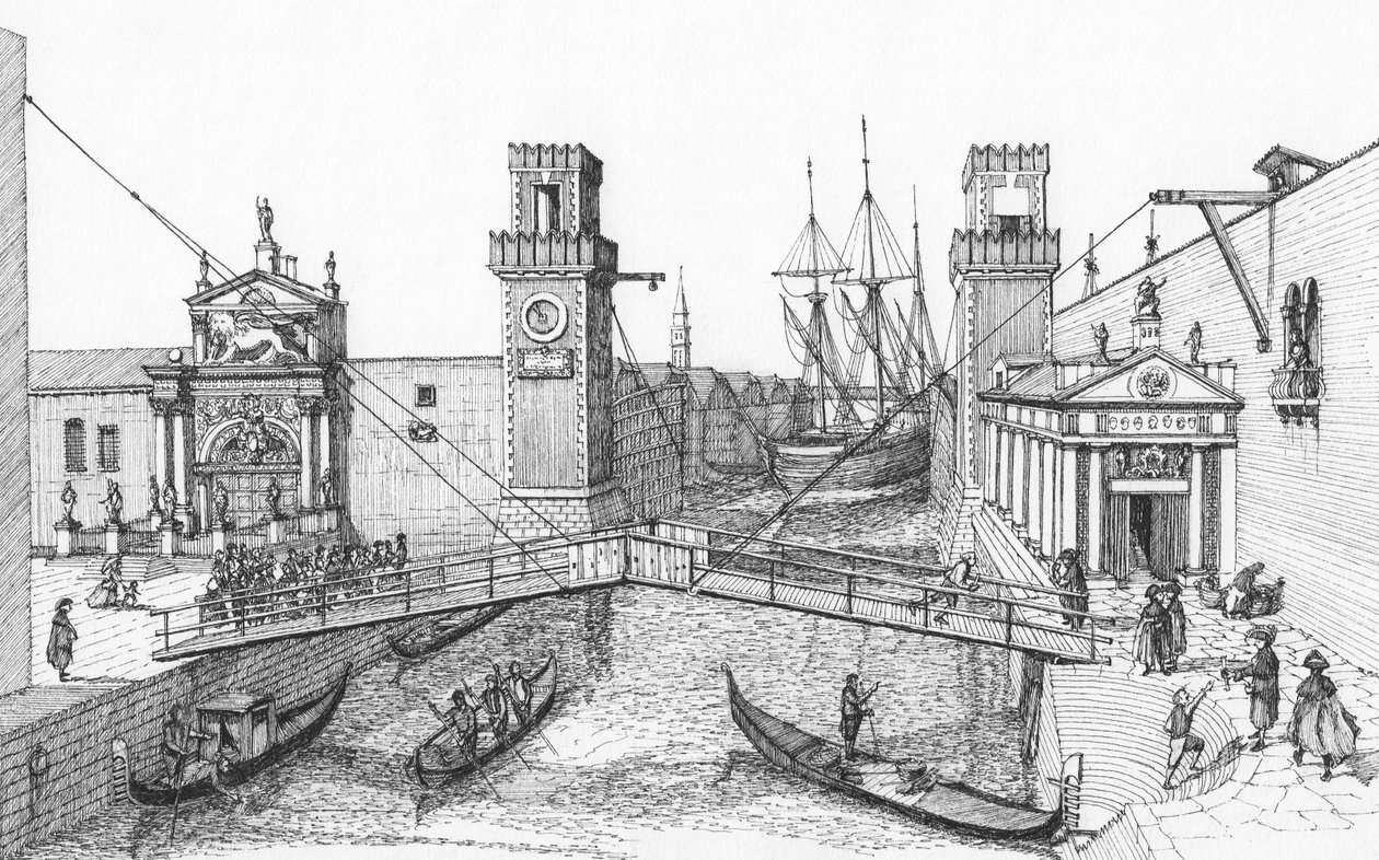 Ingången till Arsenale, Venedig av Stephen Conlin