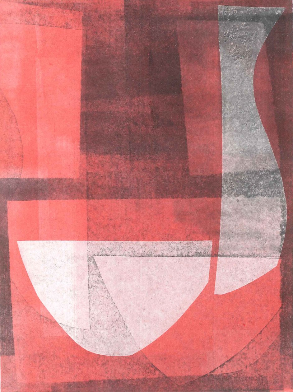 Bowl  Pitcher, 2015 (monoprint på papper) av Stephen Dow