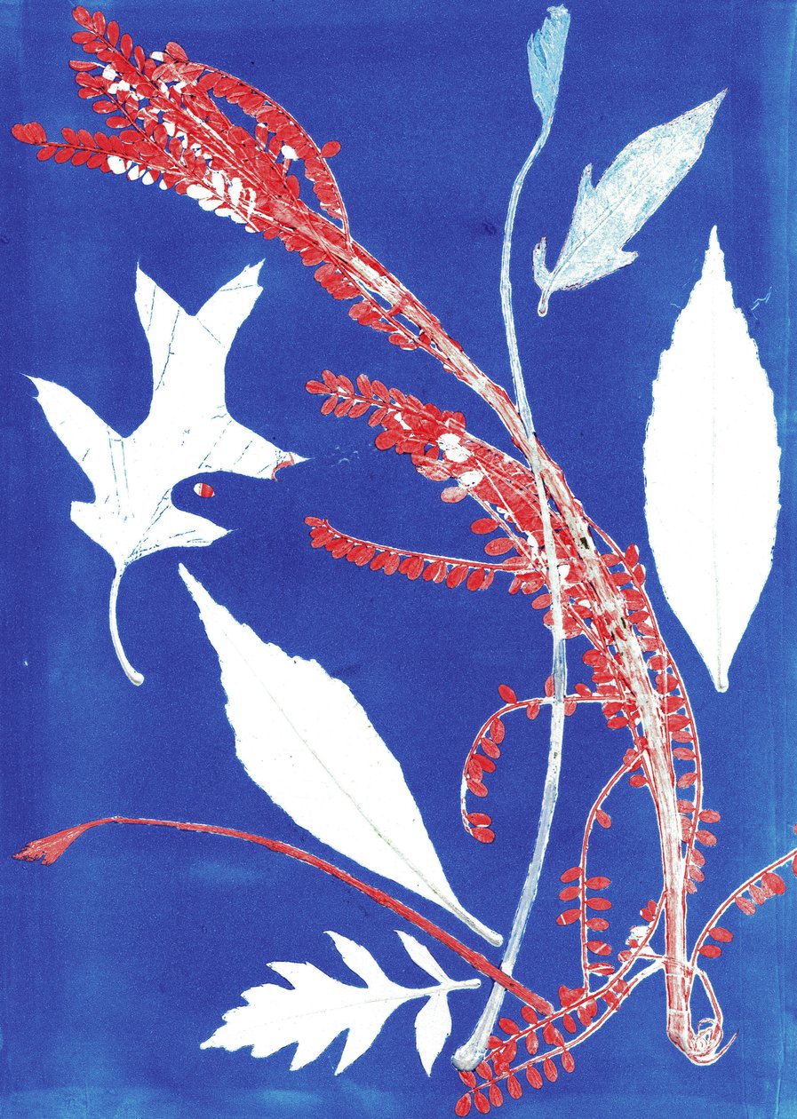 Jol I, 2017 (monoprint på papper) av Stephen Dow