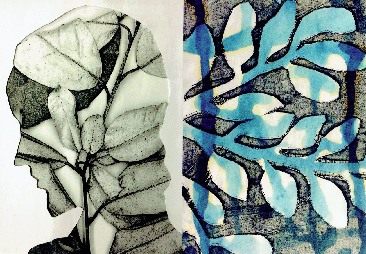 La Foret X, 2017 (collage) av Stephen Dow