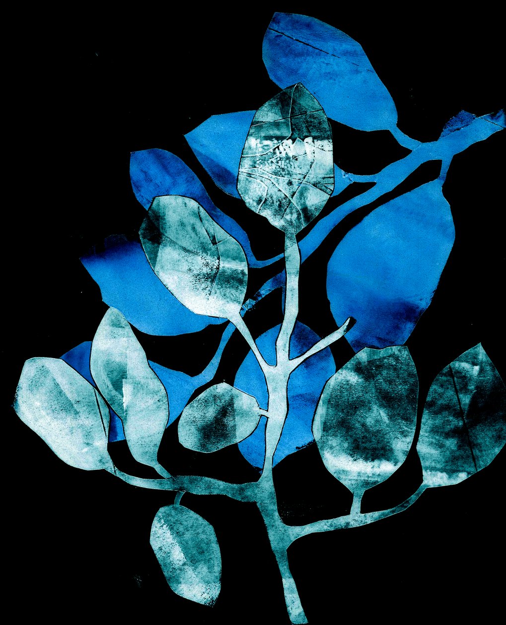 Nocturnal Garden, 2017 (digital, från en kollagraf) av Stephen Dow