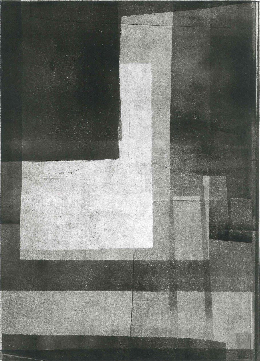 Nocturnus II, 2015 (monoprint på papper) av Stephen Dow