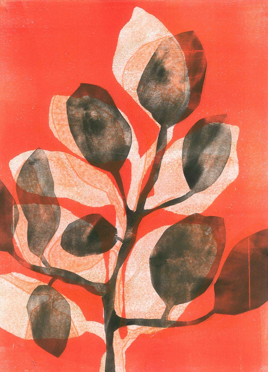 Summer Garden III, 2015 (monoprint på papper) av Stephen Dow