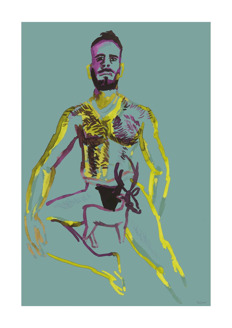 Horns gud, 2023 (digital) av Stephen Dow