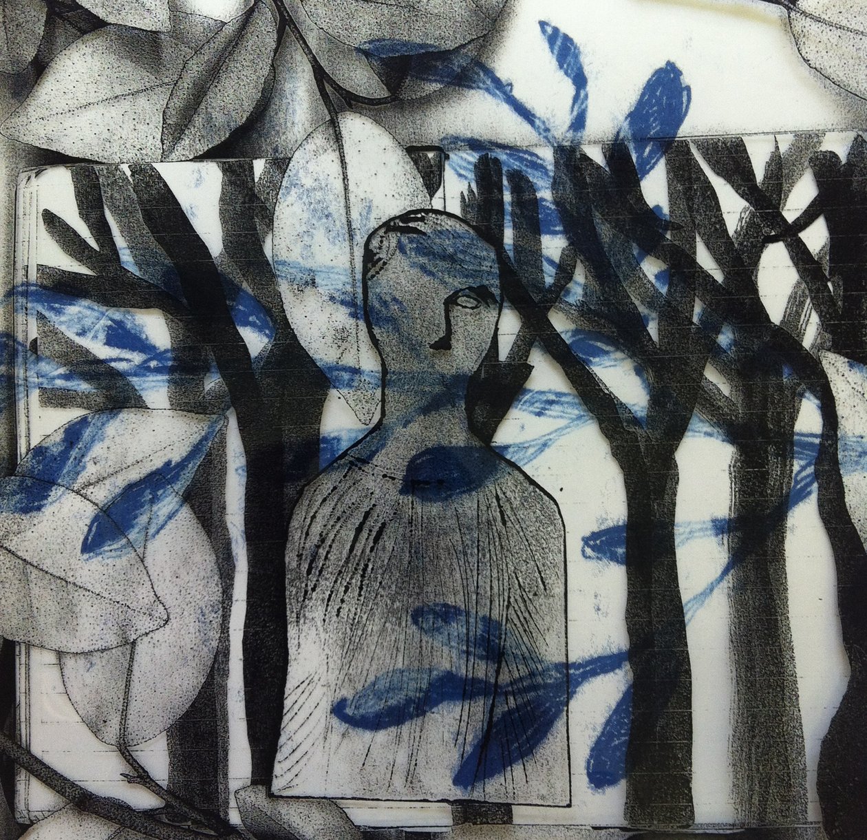 Therese I, 2014 (collage) av Stephen Dow