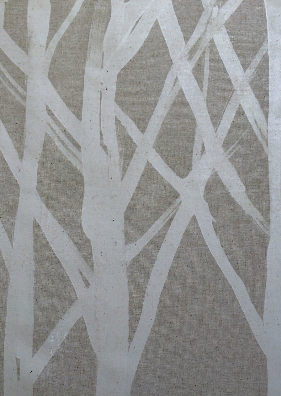 Tree I, 2016 (vax på tyg) av Stephen Dow