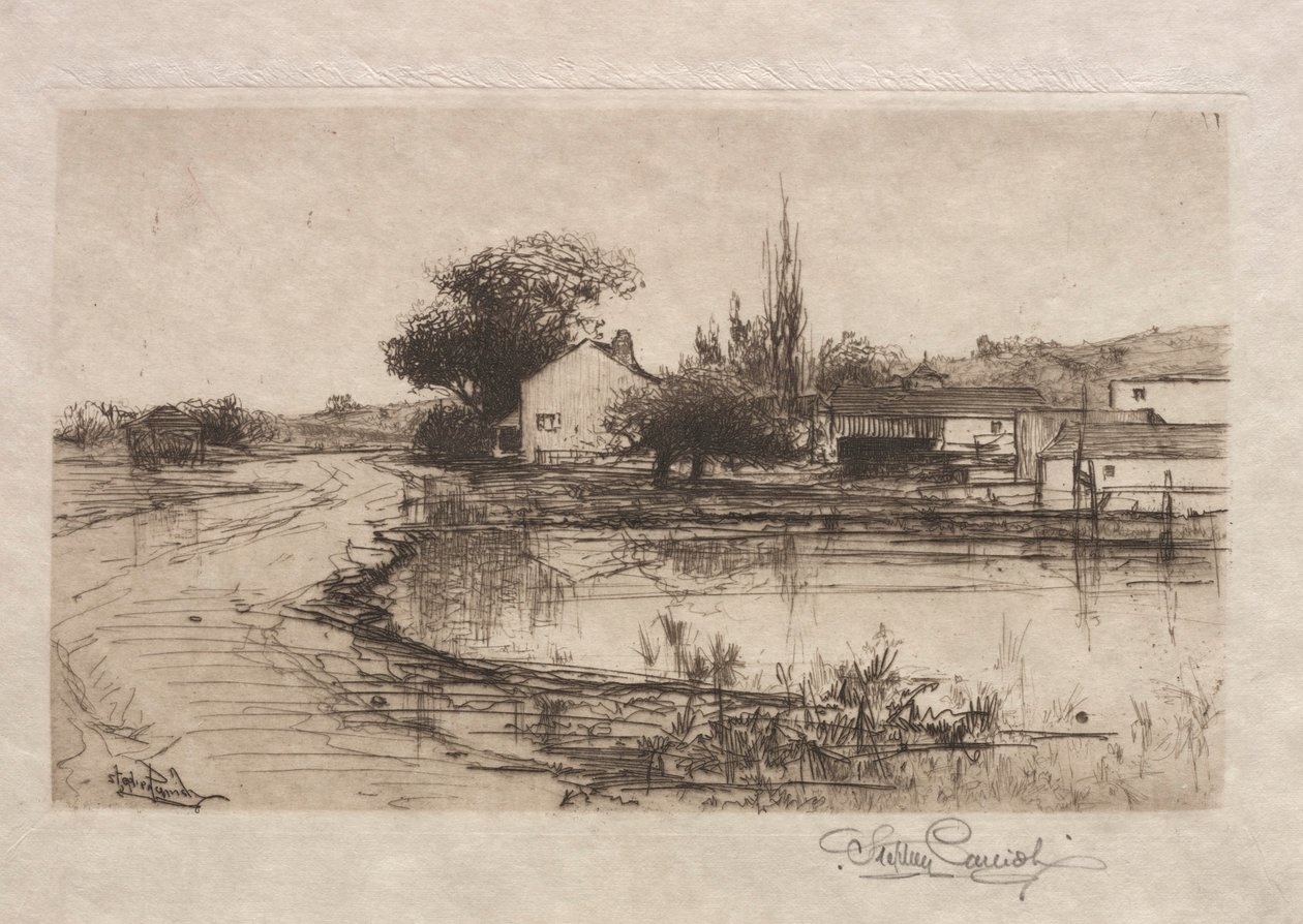 Skiss nära Pittsfield, Mass., 1887-1888. av Stephen Parrish