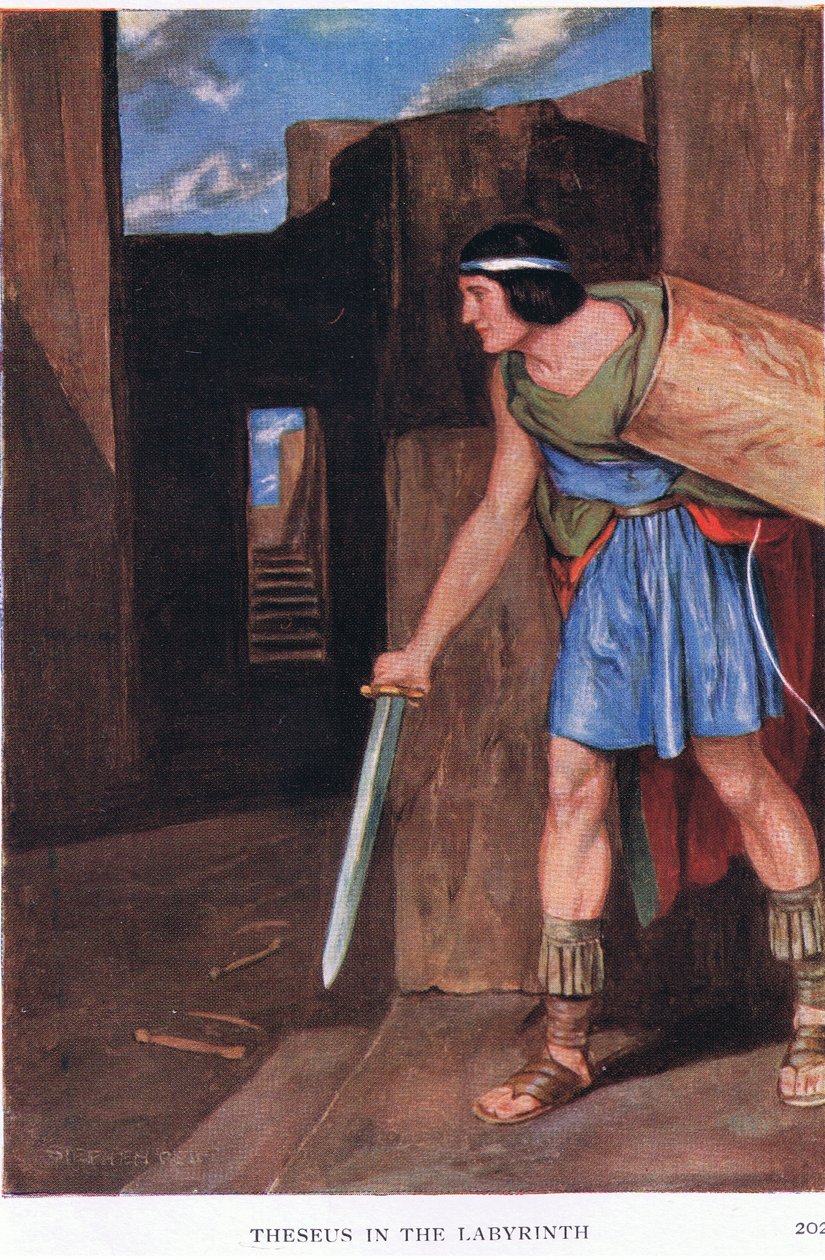 Theseus och labyrinten av Stephen Reid