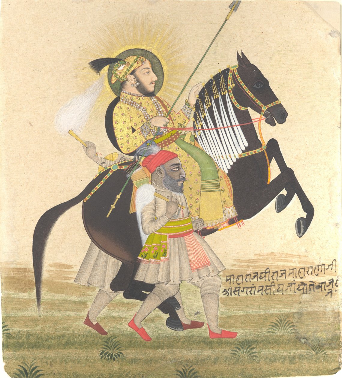 Maharana Sangram Singh Rider en prishingst av Stipple Master