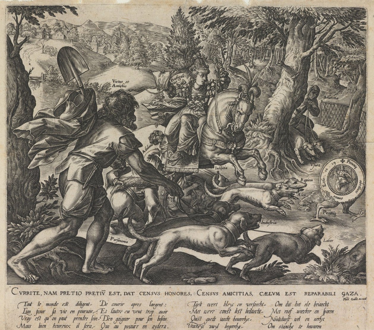 En allegorisk jakt, 1578 av Stradanus