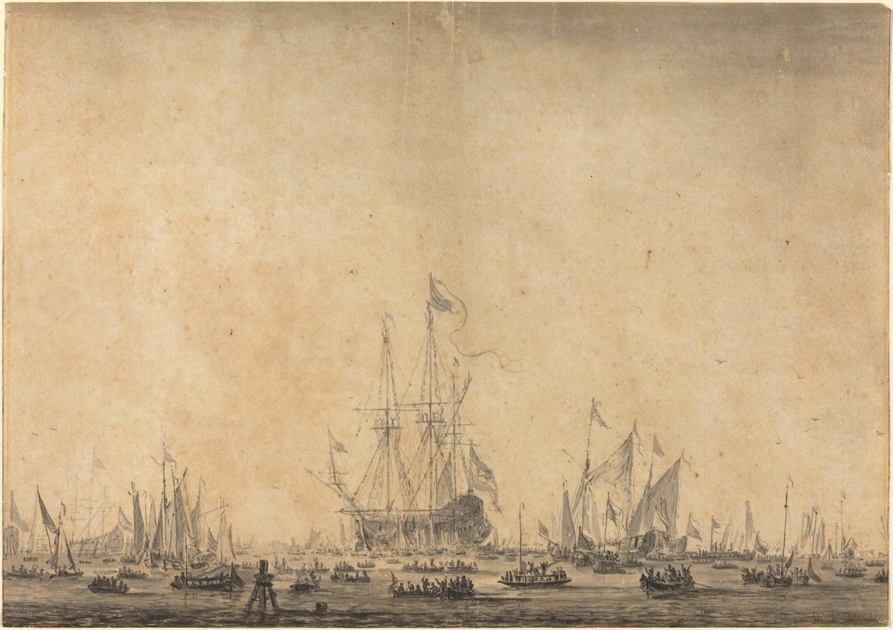 Marin av Style of Willem van de Velde the Younger