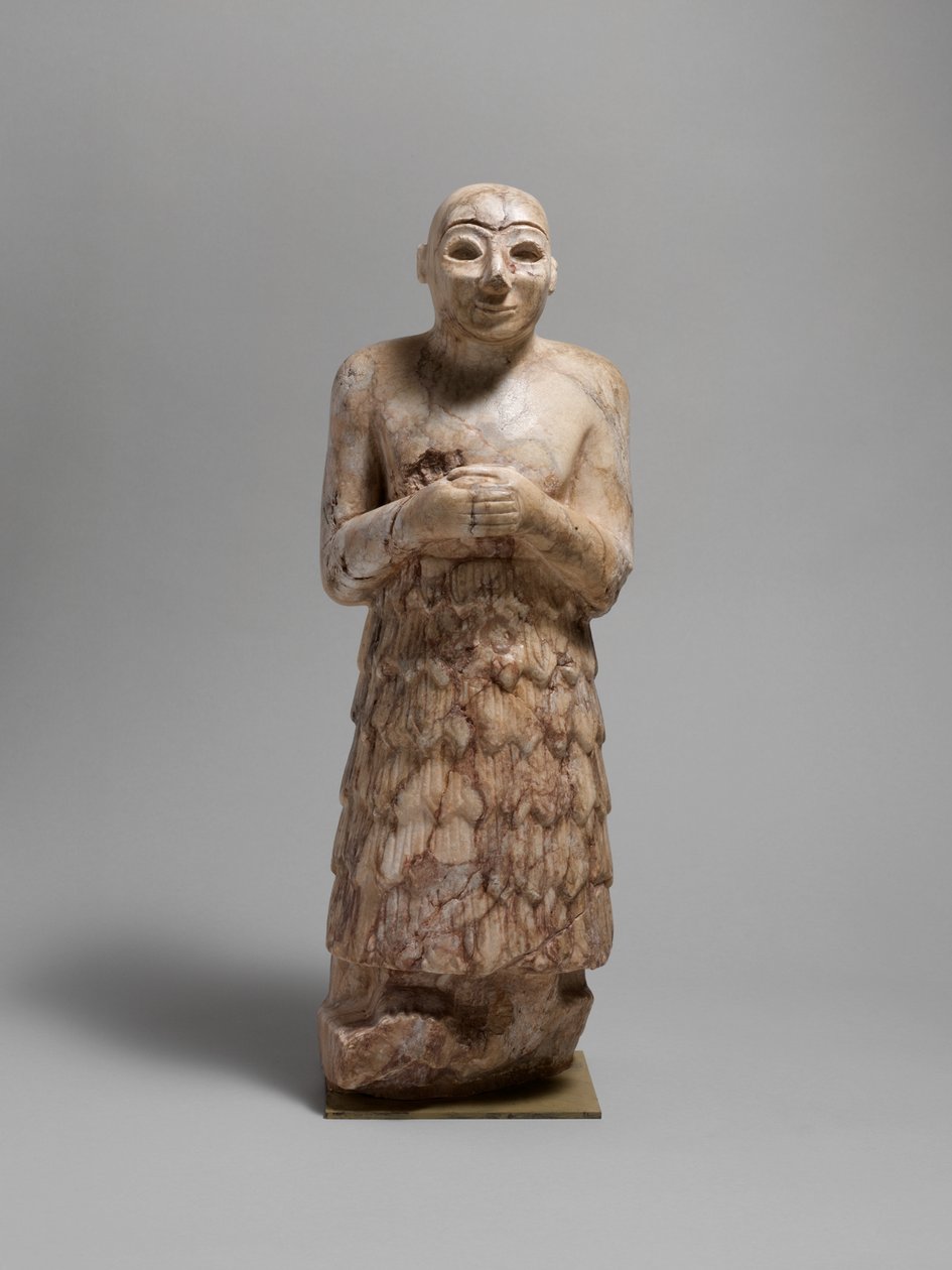 Votivfigur, c.2600–2350 f.Kr. (sten) av Sumerian Sumerian