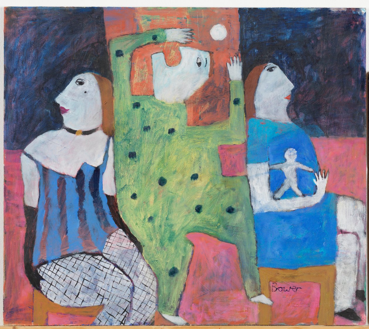 Man i mitten, 2002 av Susan Bower