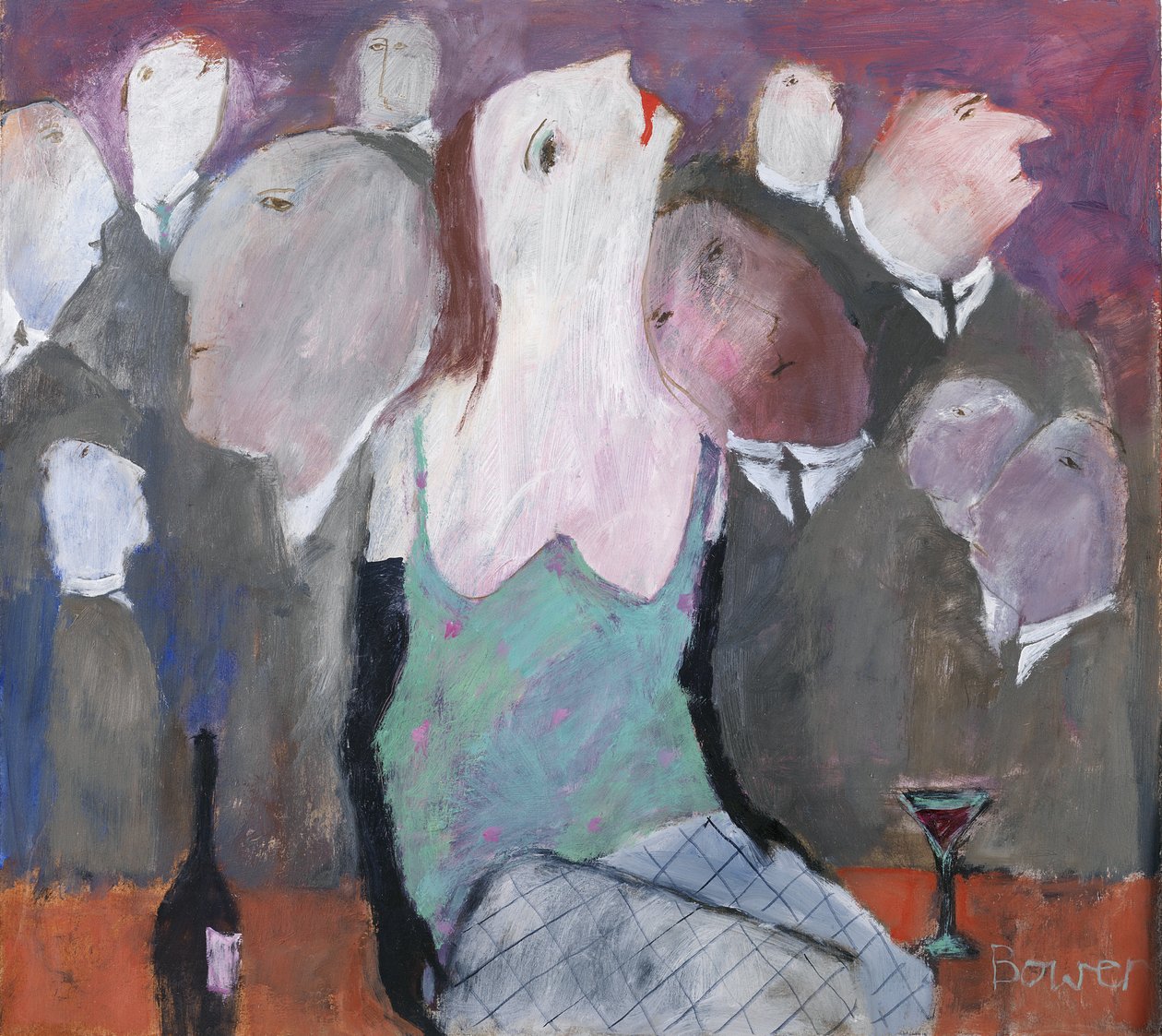 Män i grå kostymer, 2008 av Susan Bower
