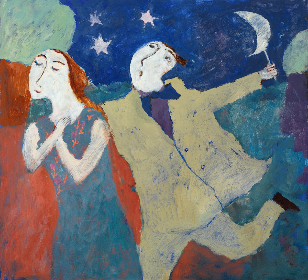 Månen på en pinne, 2004 av Susan Bower