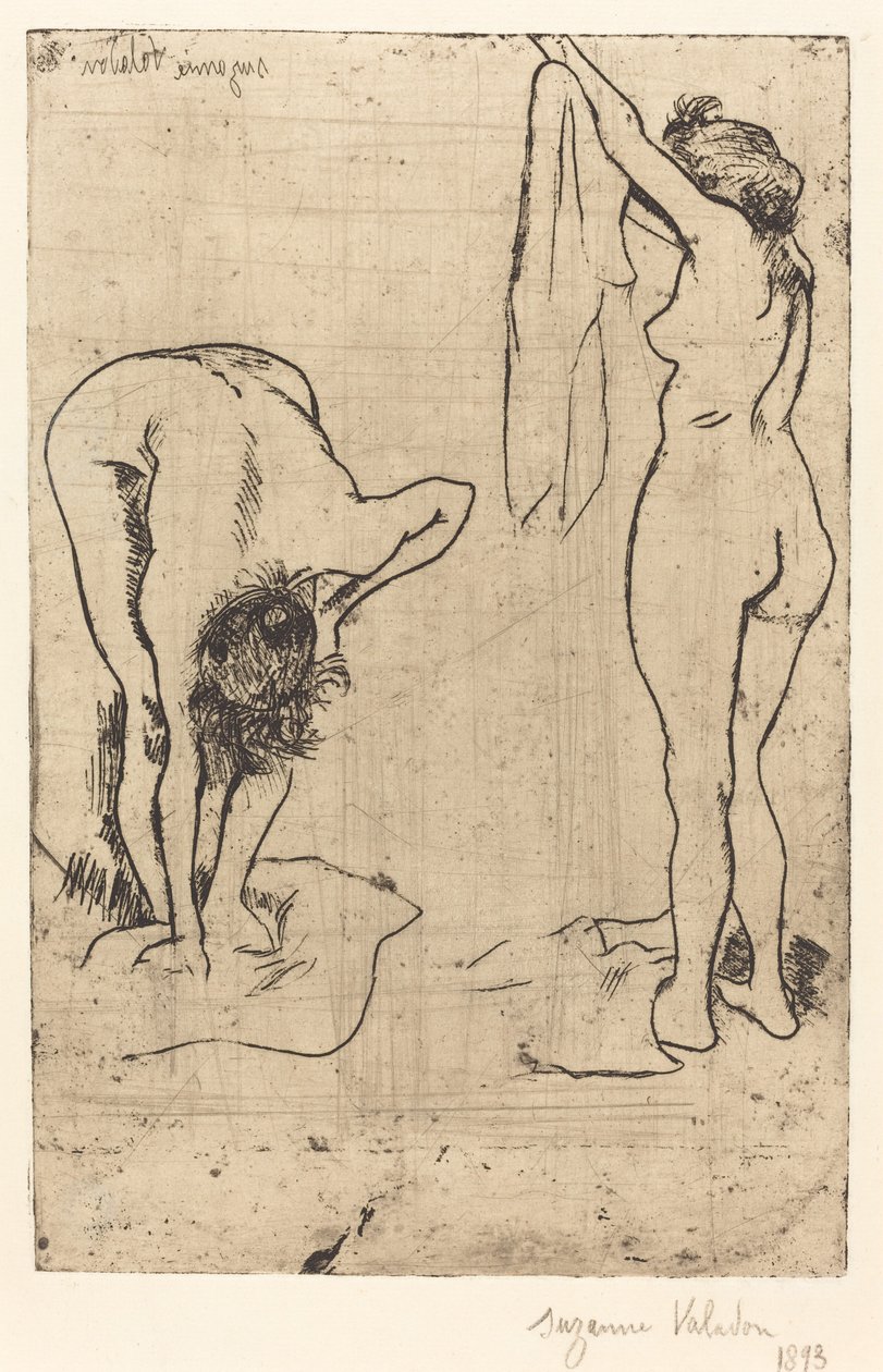 Kvinnor i badet av Suzanne Valadon