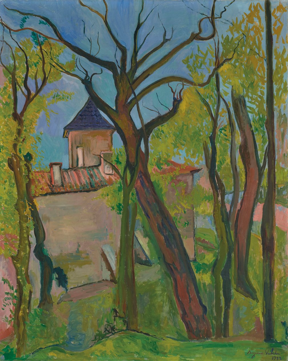 Landskap i Saint-Bernard Ain, 1932. av Suzanne Valadon