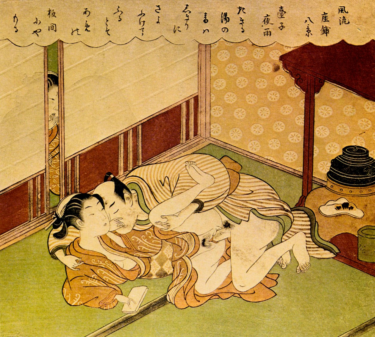 Två älskare, c1750. av Suzuki Harunobu