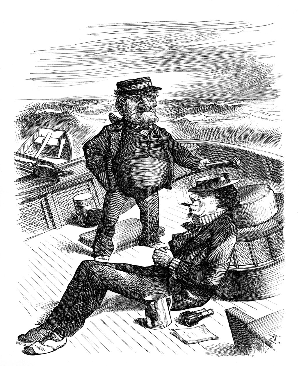 Vindens väg, 1878. av Swain
