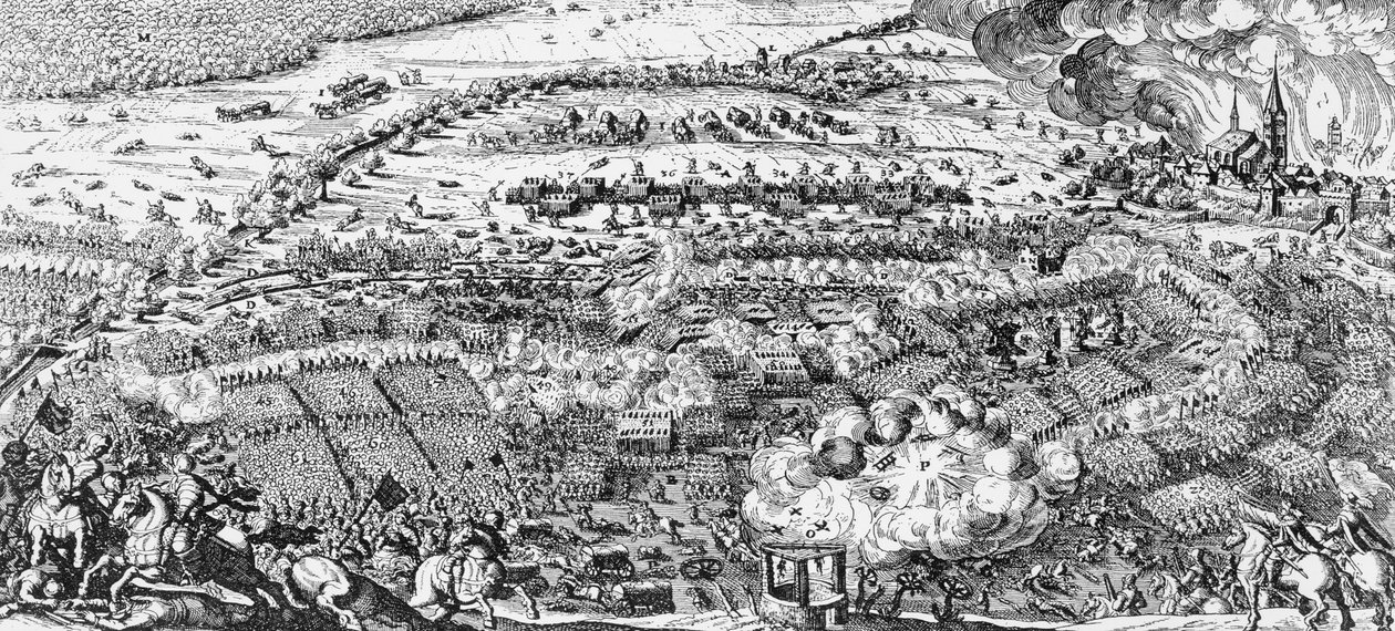 Den svenska segern i slaget vid Lutzen, 1632 av Swedish School