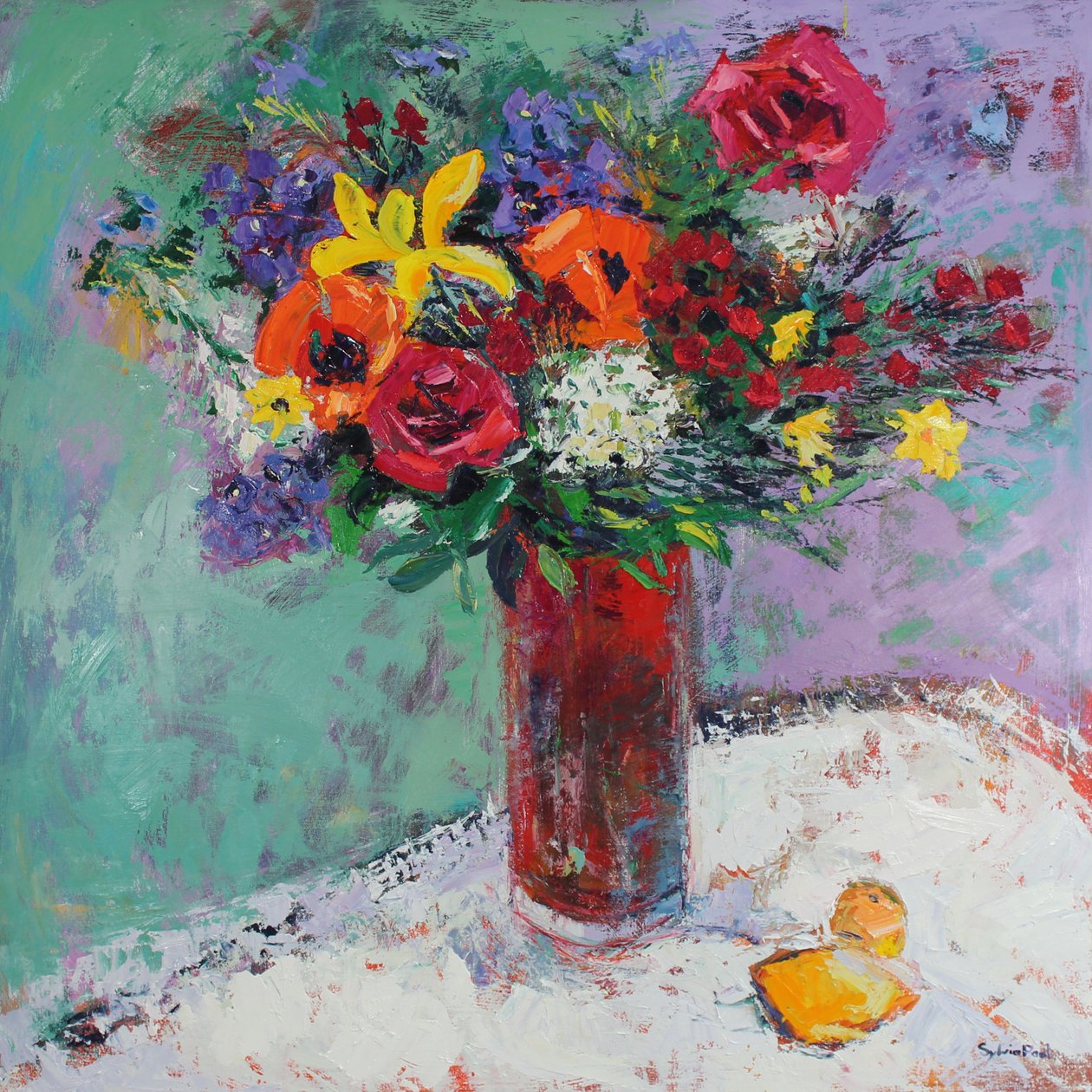 Färska blommor av Sylvia Paul