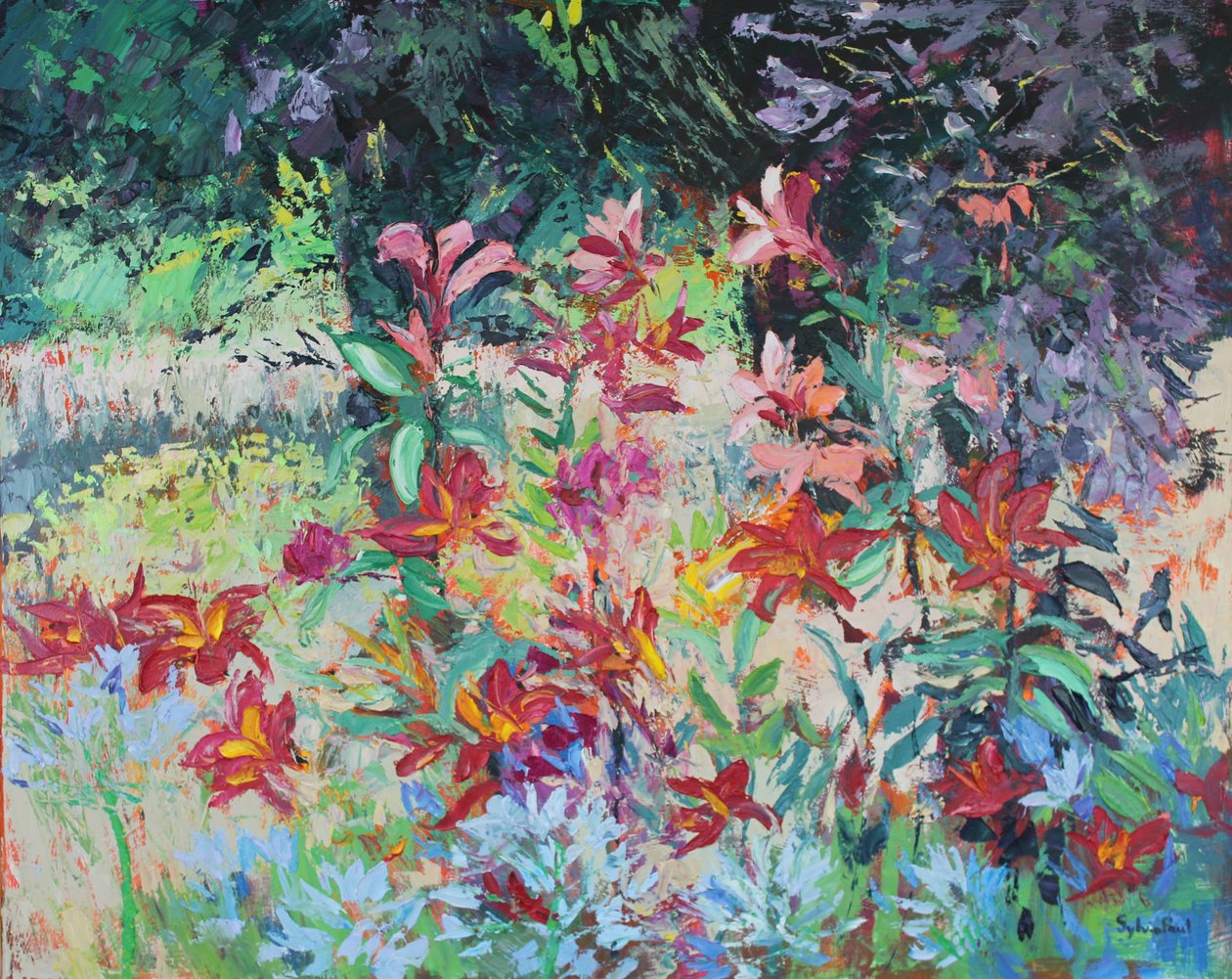 Lily Garden av Sylvia Paul