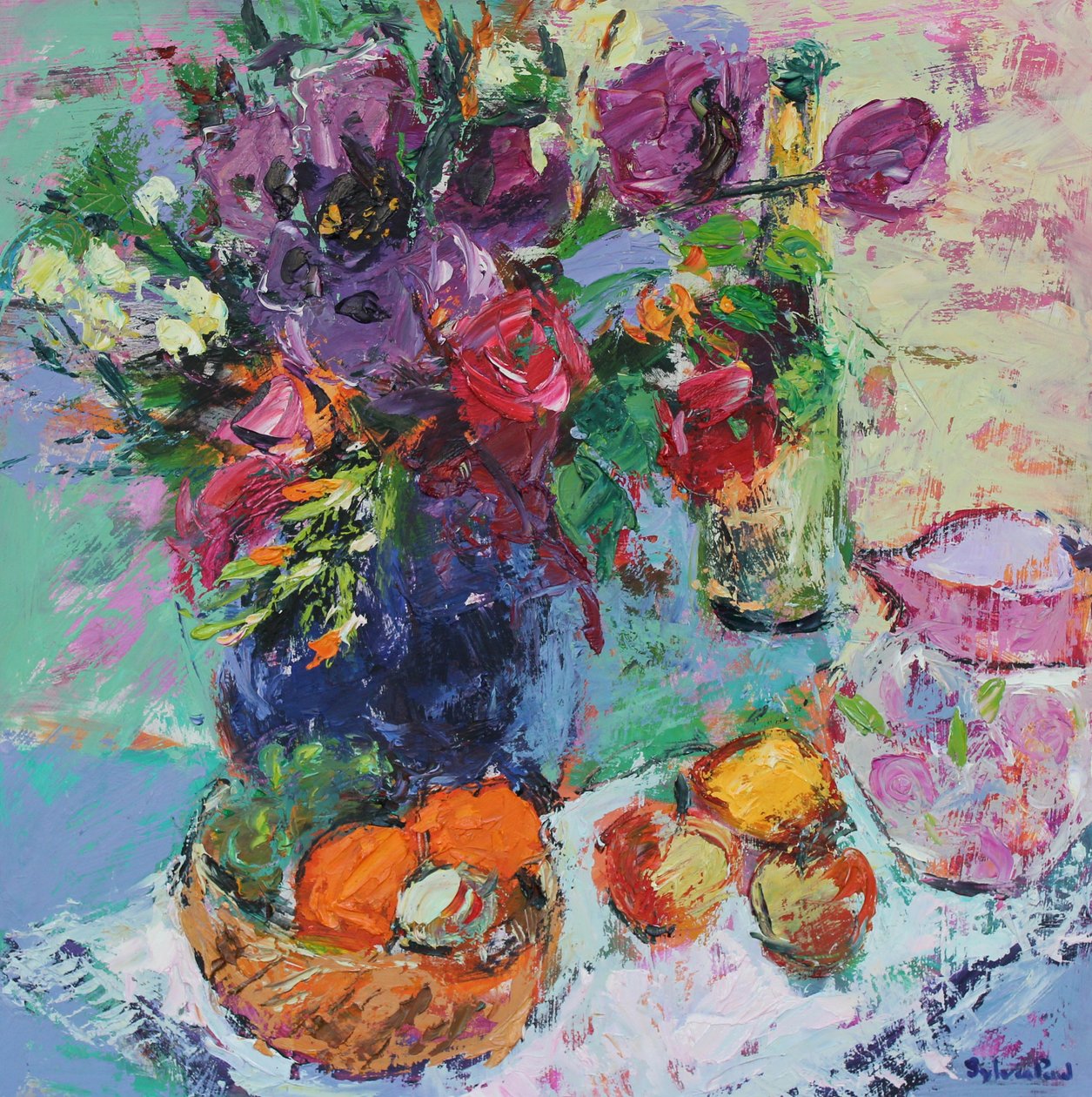 Sommarträdgårdsblommor av Sylvia Paul