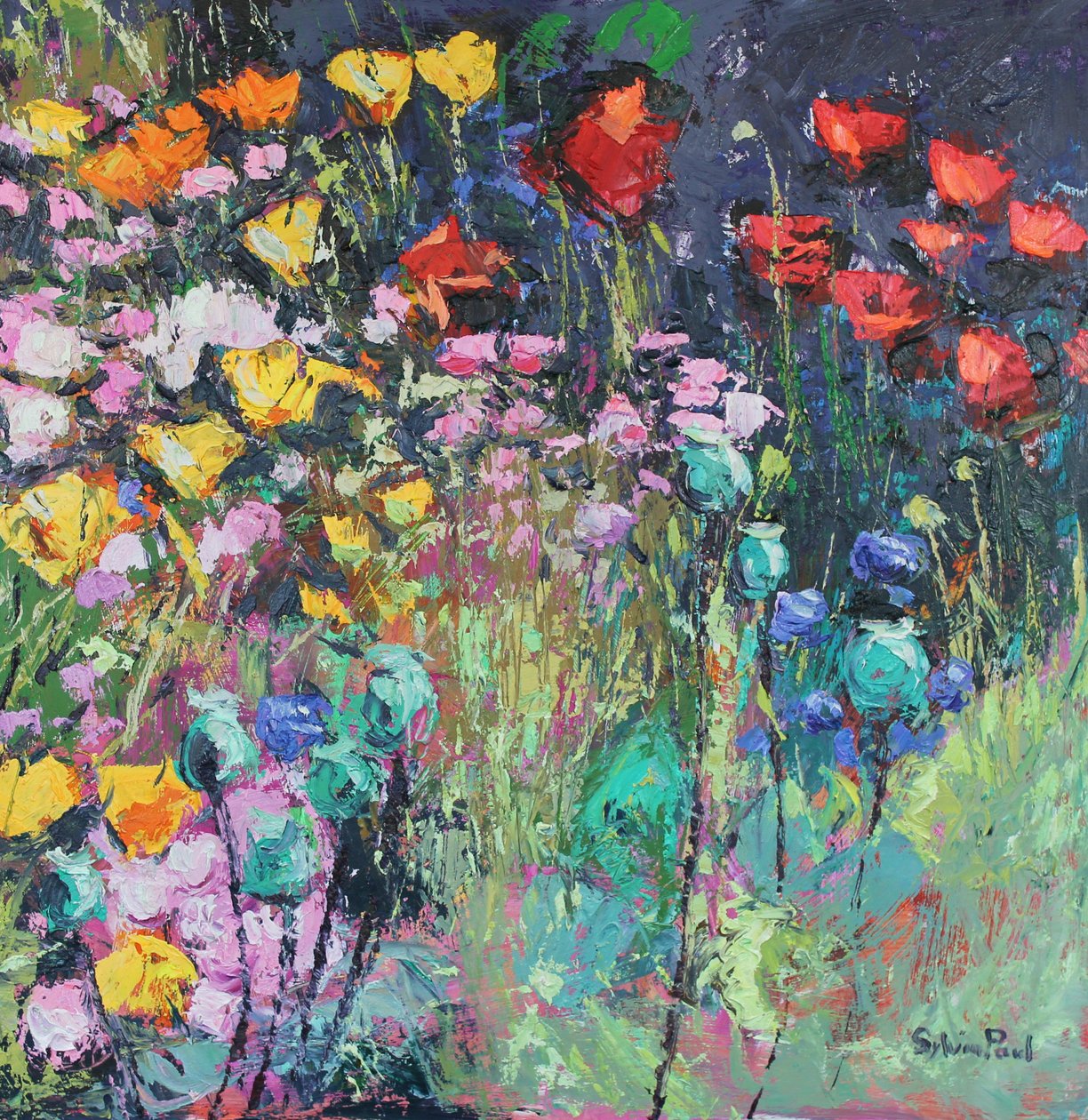 Sommarängens blommor, 2017 av Sylvia Paul