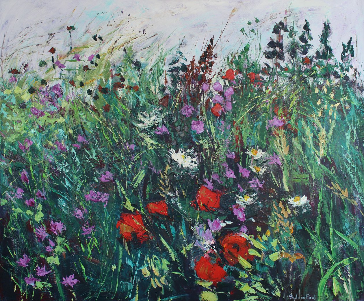 Wild Flower Meadow av Sylvia Paul