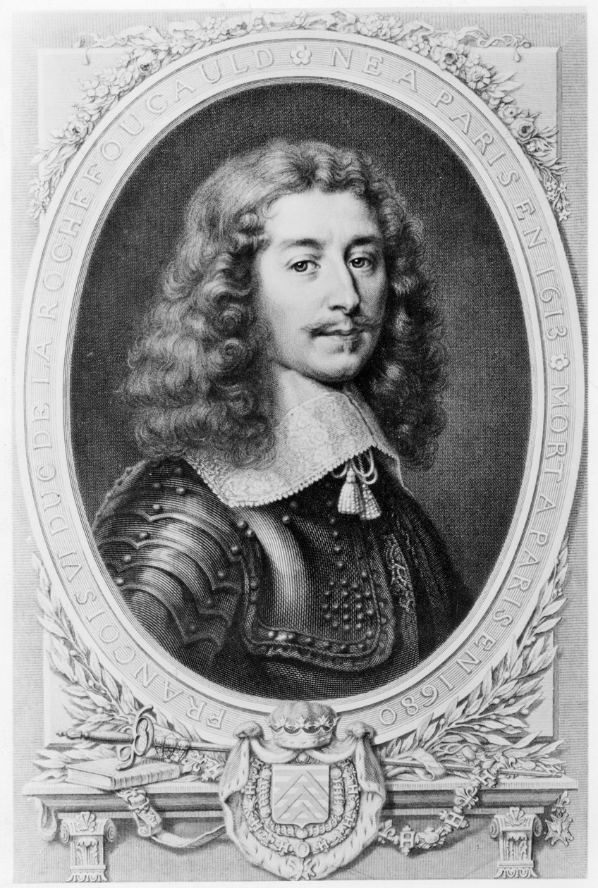Porträtt av Duc de la Rochefoucauld av T. Goutiere