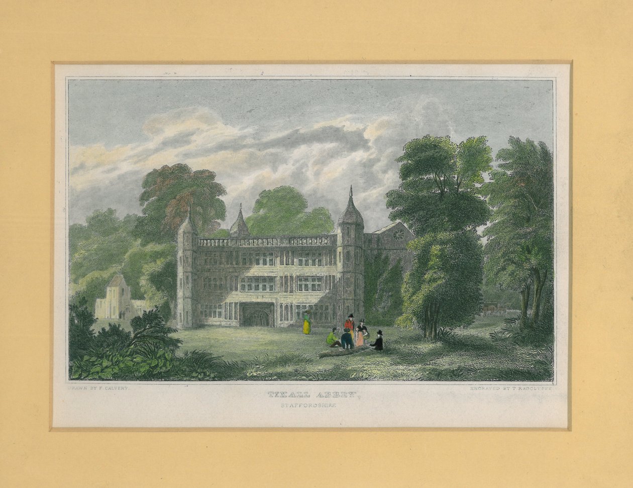 Tixall Abbey, Staffordshire av T. Radclyffe