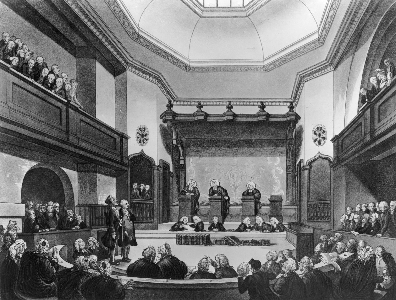 Court of Common Pleas, Westminster Hall av T. and Pugin Rowlandson