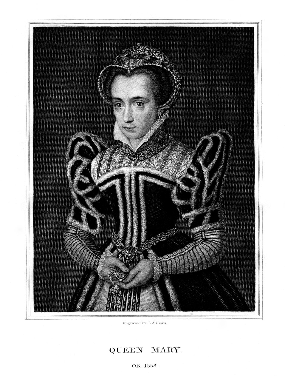 Drottning Maria av Österrike, 1827. av T. A. Dean