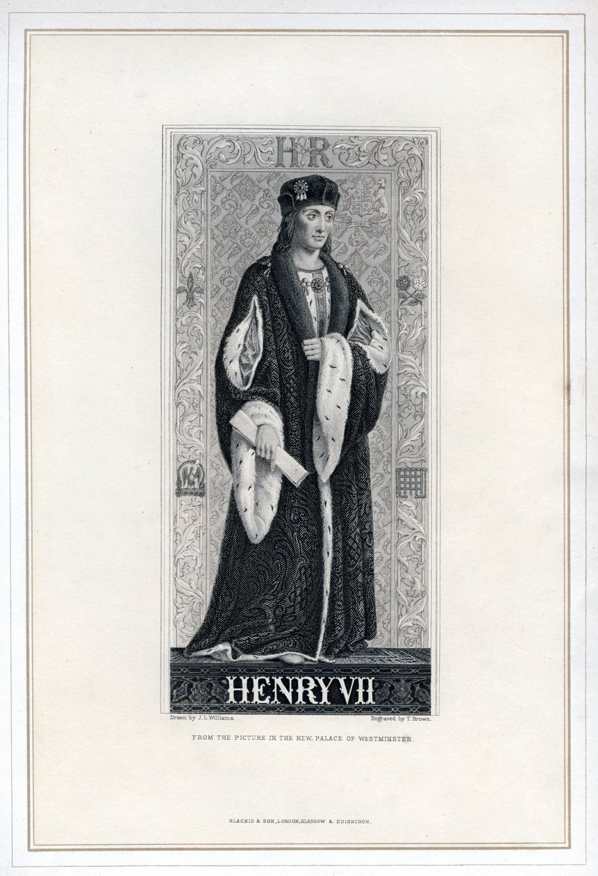 Henrik VII av England, 1800-talet. av T. Brown