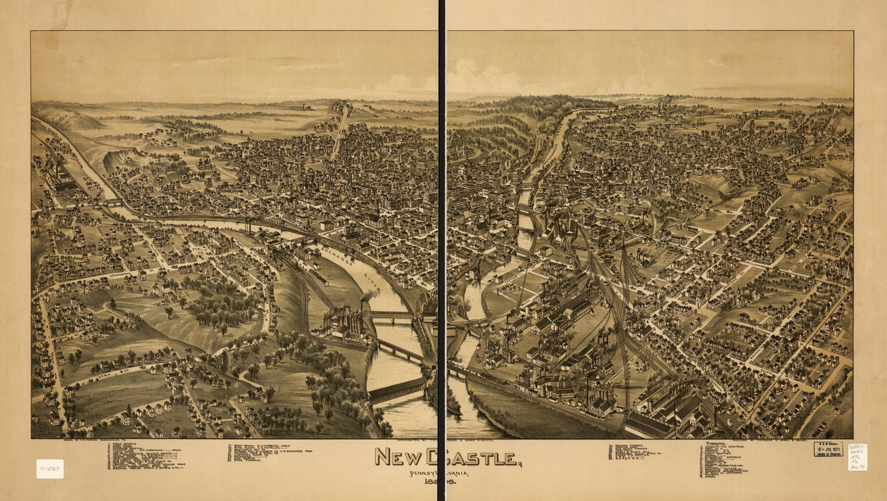New Castle, Pennsylvania 1896 av T. M. Fowler