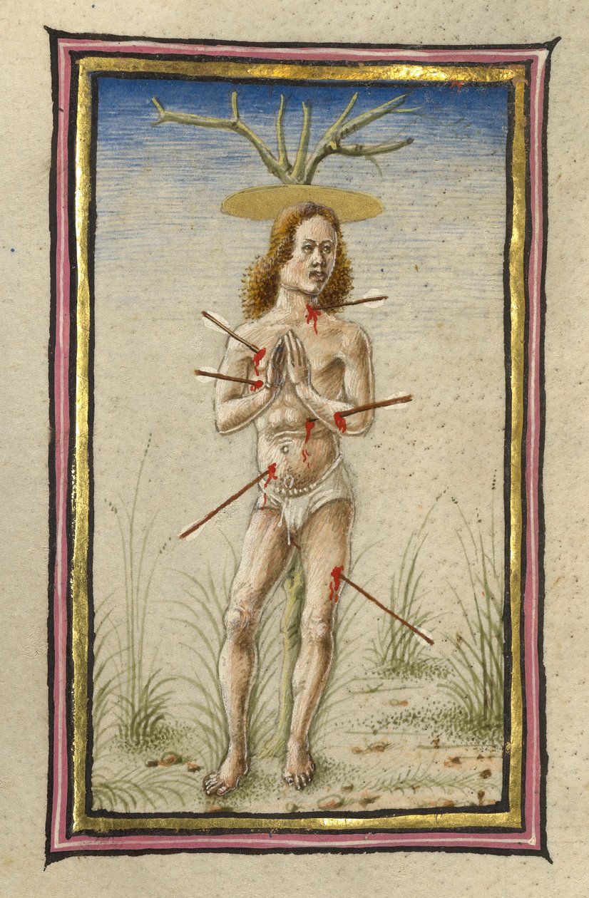 Martyrskapet i Sankt Sebastian av Taddeo Crivelli
