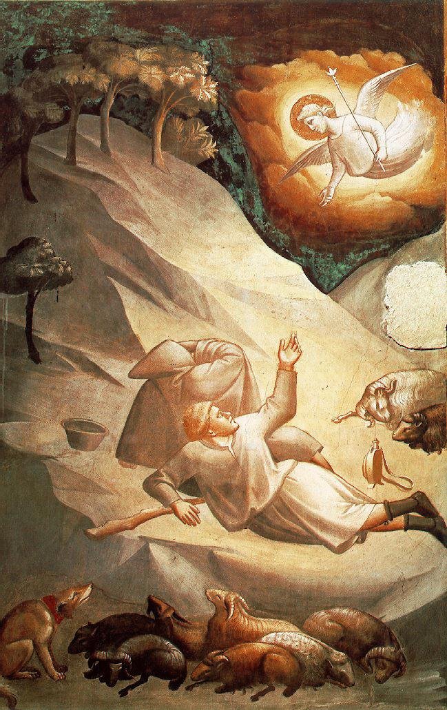 The Angelic Announcement to the Sheperds av Taddeo Gaddi