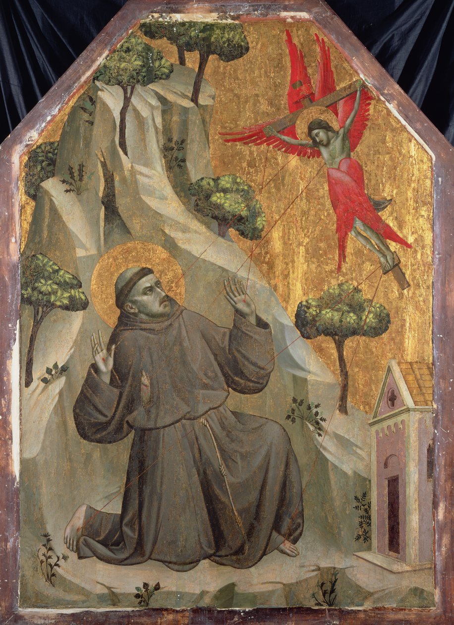 The Stigmatization of St. Francis, c.1325-1330 (tempera på panel) av Taddeo Gaddi