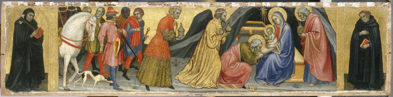 The Adoration of the Magi and two Saints, c.1404 (tempera på poppelträ) av Taddeo di Bartolo